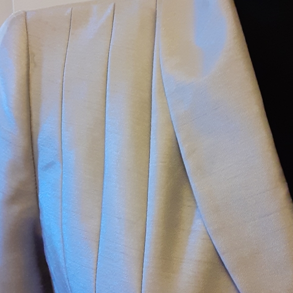 Le Suit 2 piece gray short sleeve skirt & jacket suit fully lined size 6…EUC - Picture 3 of 9